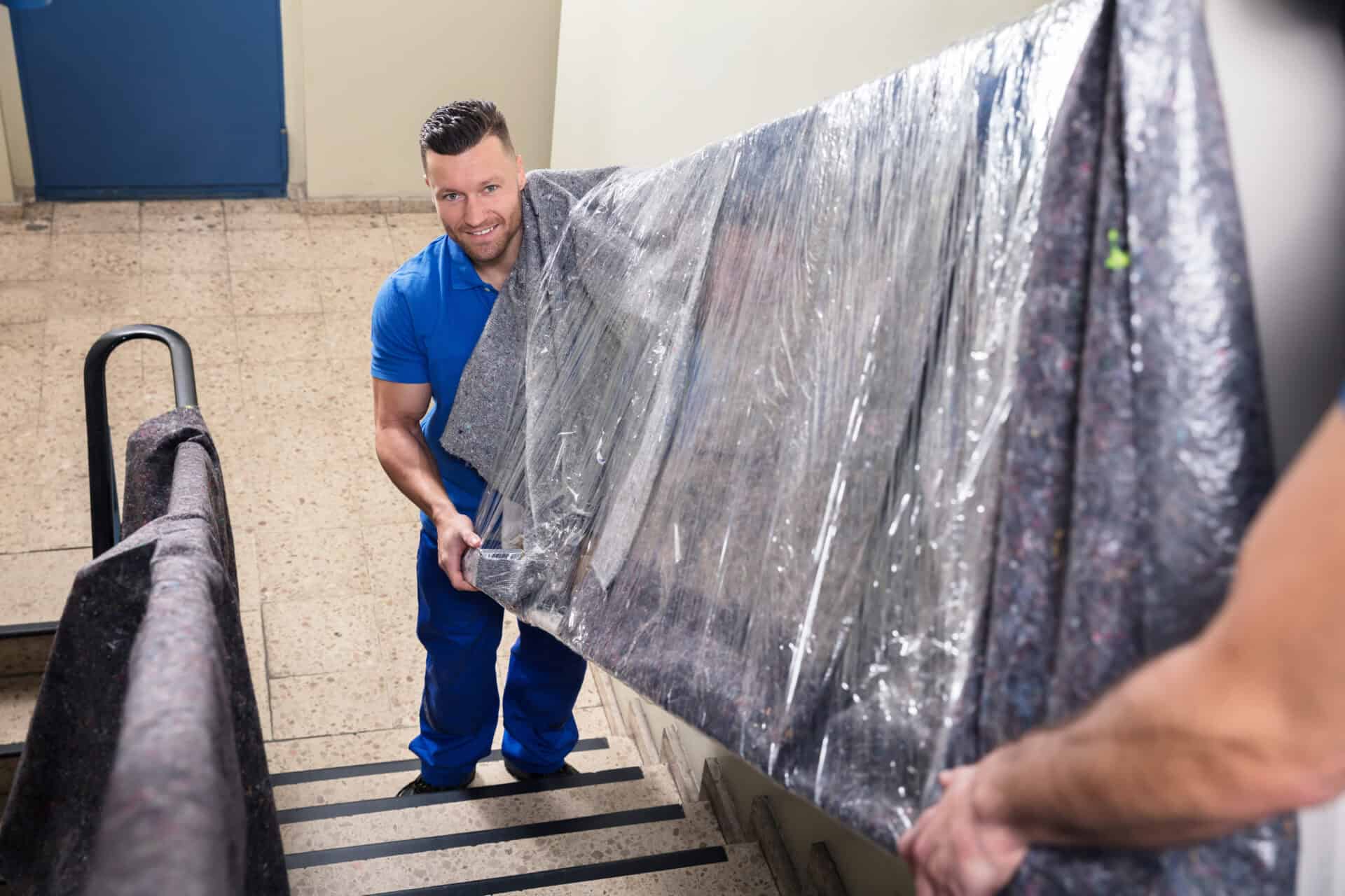 flat removals Carrying Furniture On Staircase